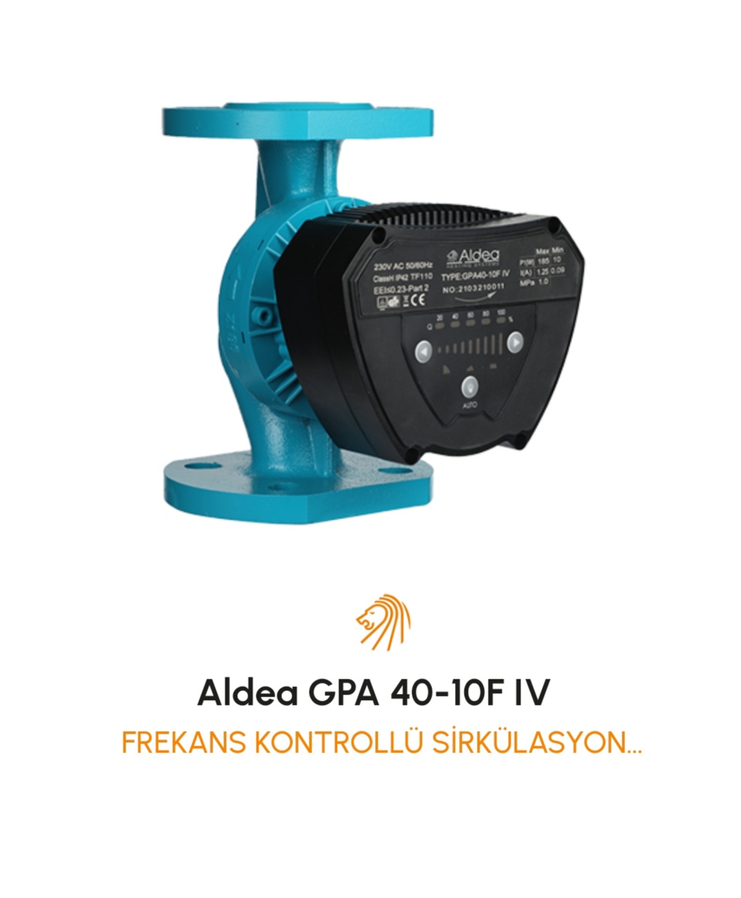 ALDEA 40-10F FREKANSLI FLANŞLI SİRKÜLASYON POMPASI