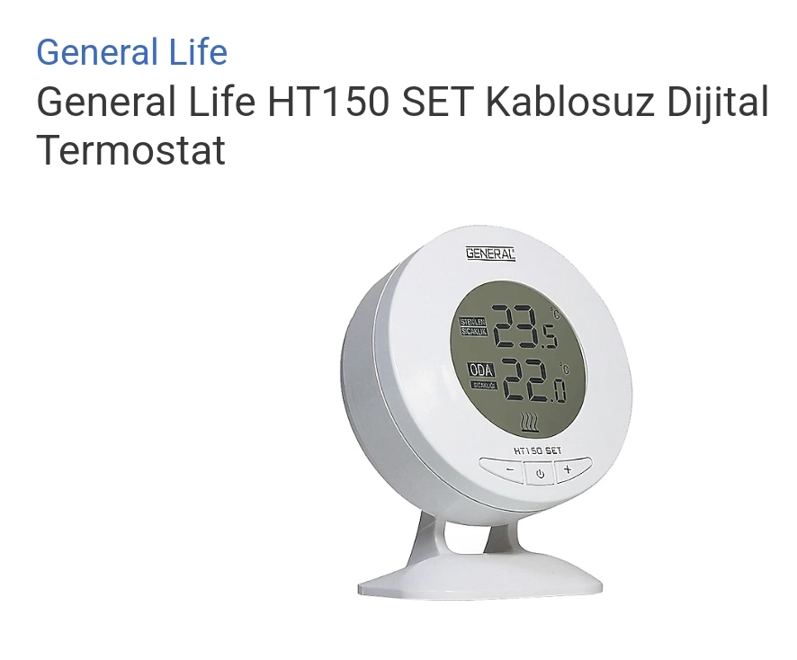 GENERAL HT150SET KABLOSUZ ODA TERMOSTATI